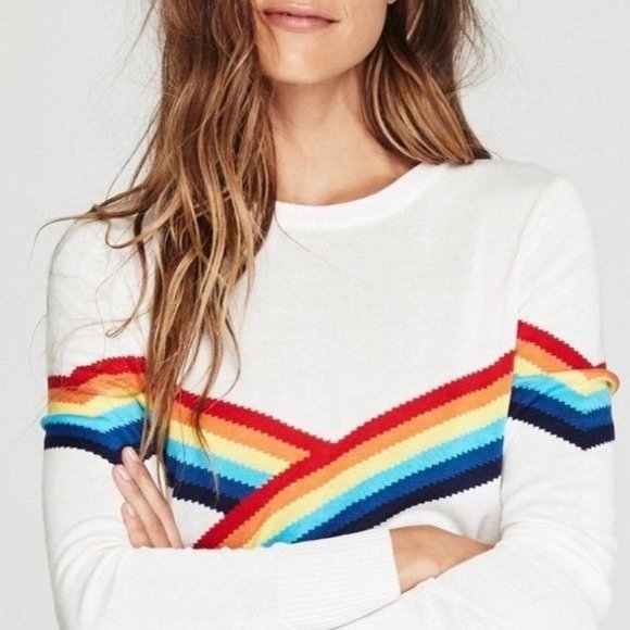 Madeline Thompson | Sweaters | Madeleine Thompson Beatrice Rainbow Stripe Cashmere  Sweater | Poshmark